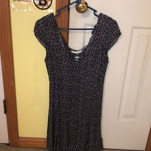 American Eagle purple flowered dress